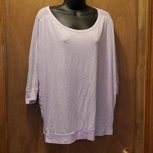 Purple mesh blouse